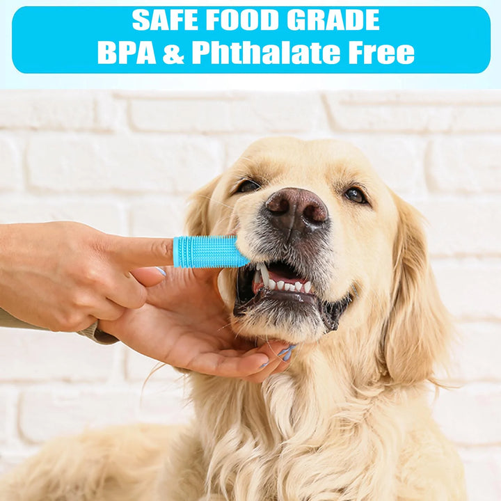 4 Pack Dog Toothbrush for Dog Teeth Cleaning, Dog Finger Toothbrush, Full Surround Bristles, 360ºdog Fingerbrush Toothbrush, Dog Tooth Brushing Kit, Cat Toothbrush, Dental Care for Puppies, Cats - Nutty Deals!