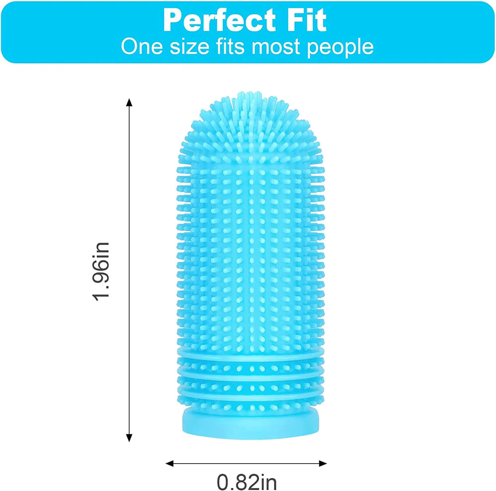 4 Pack Dog Toothbrush for Dog Teeth Cleaning, Dog Finger Toothbrush, Full Surround Bristles, 360ºdog Fingerbrush Toothbrush, Dog Tooth Brushing Kit, Cat Toothbrush, Dental Care for Puppies, Cats - Nutty Deals!