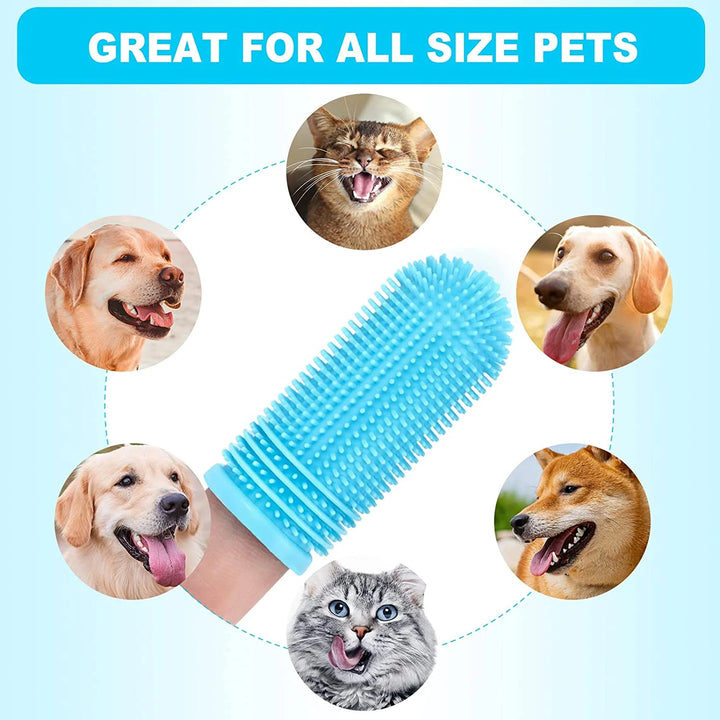 4 Pack Dog Toothbrush for Dog Teeth Cleaning, Dog Finger Toothbrush, Full Surround Bristles, 360ºdog Fingerbrush Toothbrush, Dog Tooth Brushing Kit, Cat Toothbrush, Dental Care for Puppies, Cats - Nutty Deals!