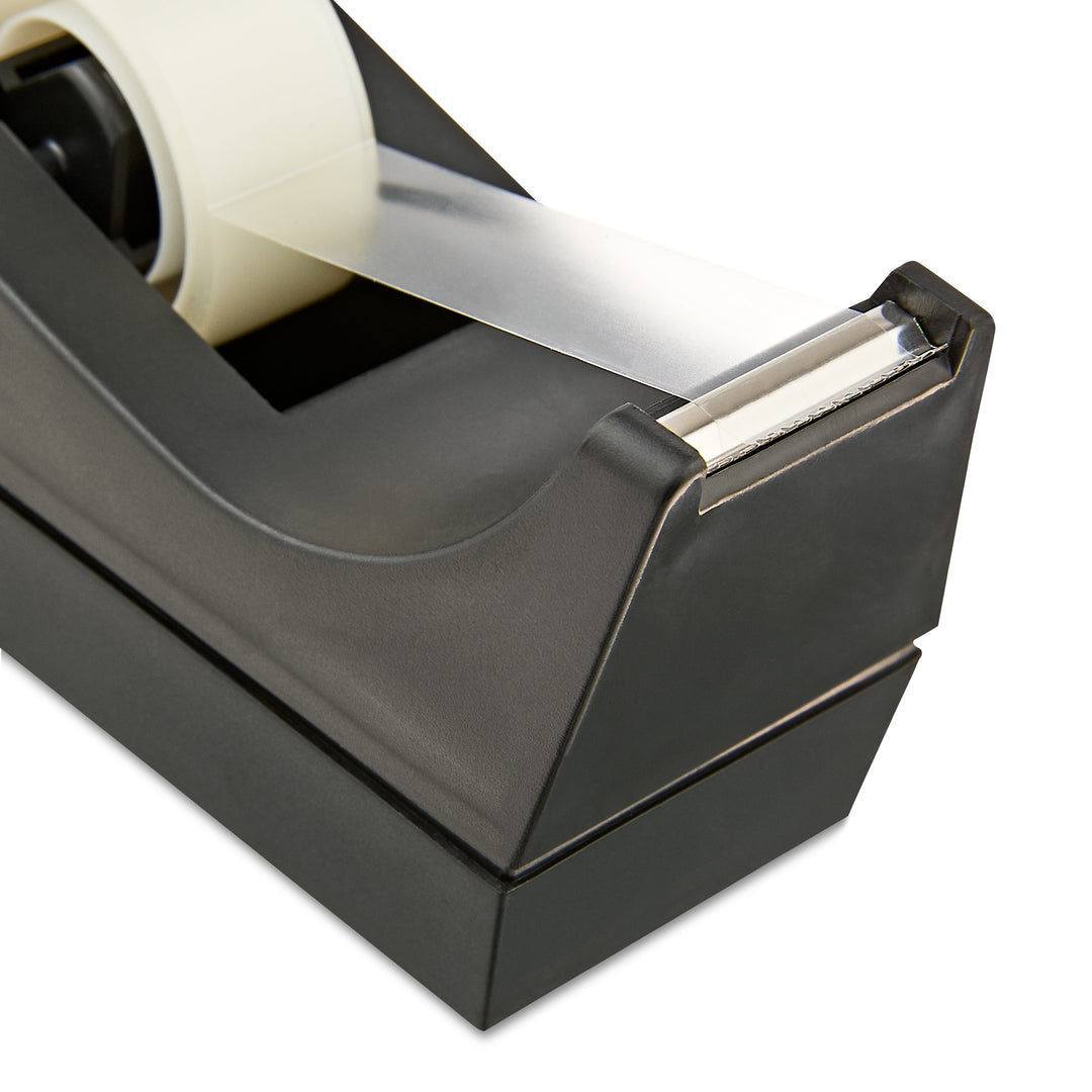Desktop Manual Tape Dispenser for 1 in Core, Black