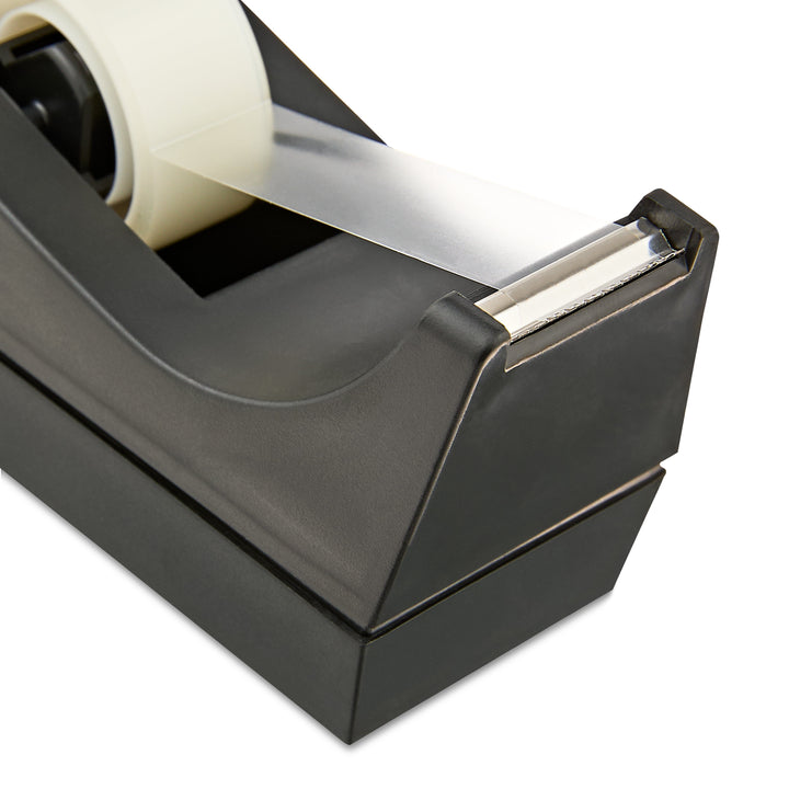 Desktop Manual Tape Dispenser for 1 in Core, Black