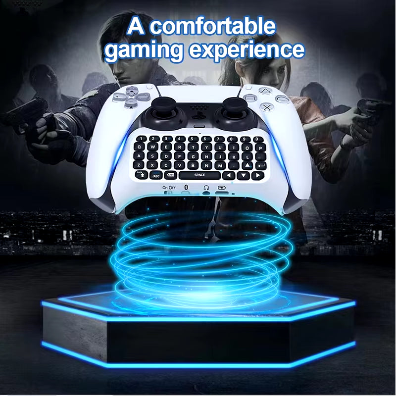 Wireless Keyboard for PS5 Controller Handle Bluetooth External Keyboard for Playstation5 Chat pad Bluetooth Keyboard