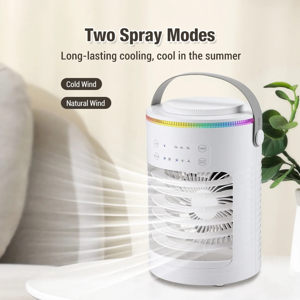 Latiable Portable Air Conditioner with Humidifier, White