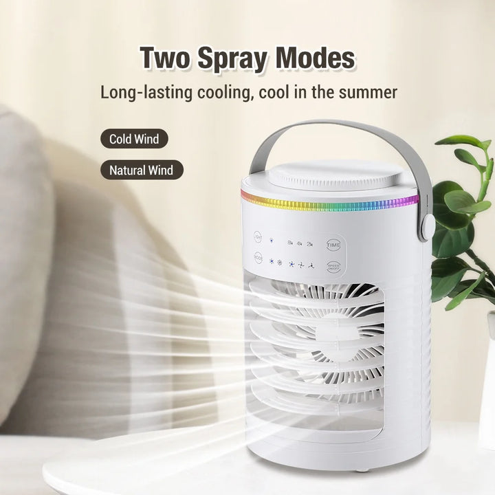 Latiable Portable Air Conditioner with Humidifier, White