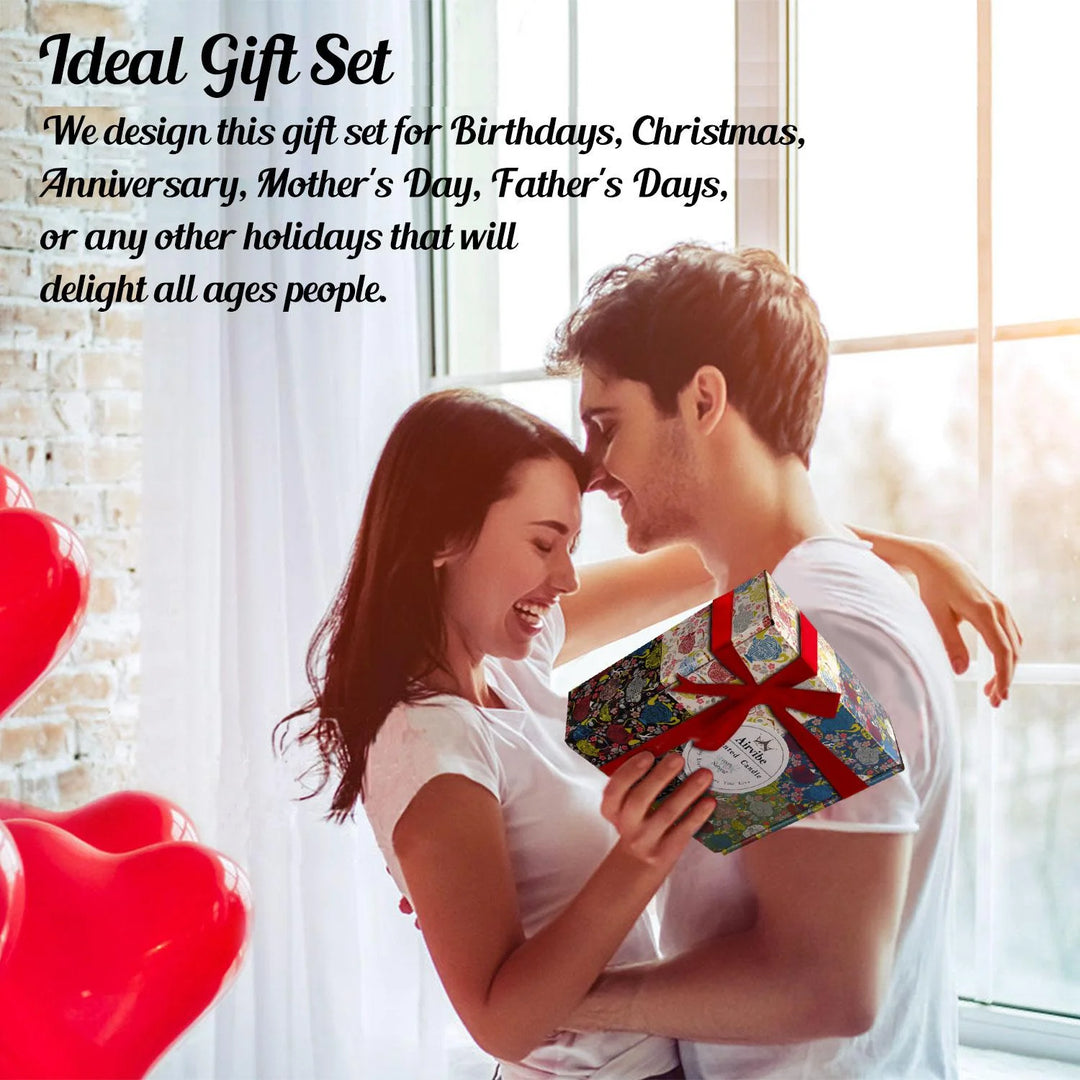 Woliwowa Scented Candles Gift Set, Aromatherapy Candles Gifts for Women,Lavender,Vanilla,Lemon,Jasmine,Natural Soy Wax Portable Travel Tin Candle,4 X 4.4 Oz