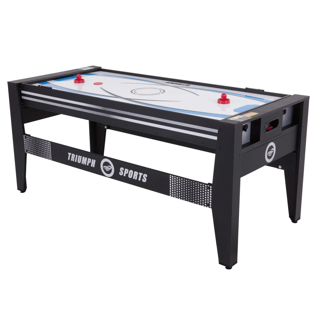 Triumph 72" 4 in 1 Multi-Game Swivel Table with Air-Powered Hockey, Table Tennis, Billiards, and Launch Football