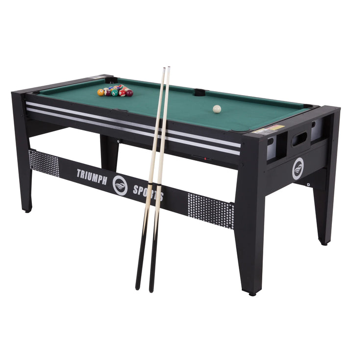 Triumph 72" 4 in 1 Multi-Game Swivel Table with Air-Powered Hockey, Table Tennis, Billiards, and Launch Football