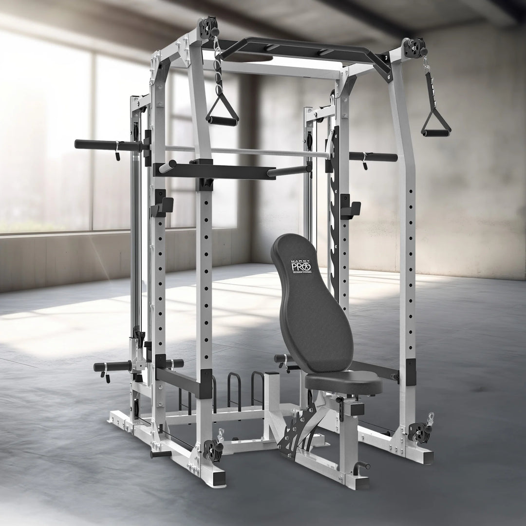 Marcy SM-7362 Pro Smith Machine Home Gym System for Full Body Training