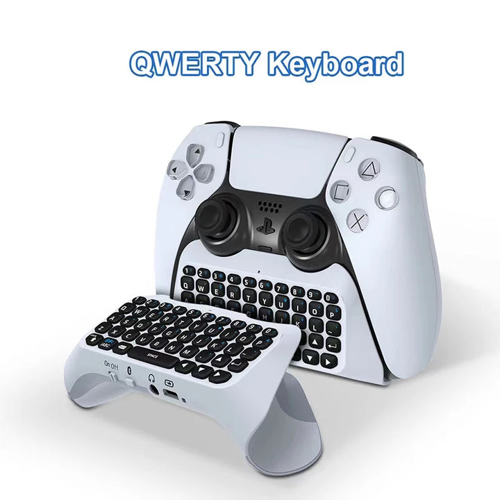 Wireless Keyboard for PS5 Controller Handle Bluetooth External Keyboard for Playstation5 Chat pad Bluetooth Keyboard