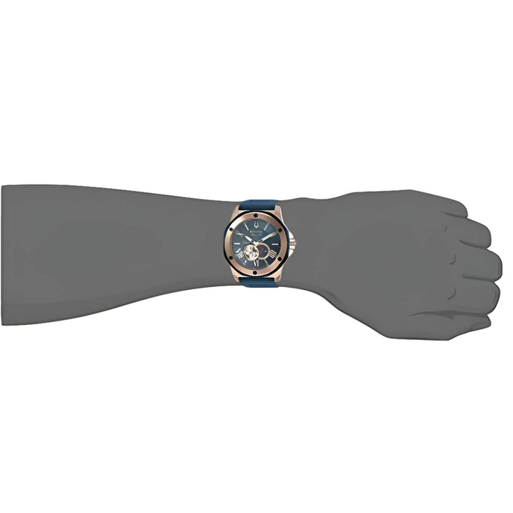 Bulova Marine Star Automatic Blue Dial Men'S Watch 98A227