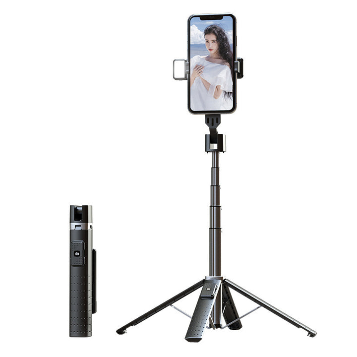 Quadrupod Double Fill Light Mobile Phone Bluetooth Selfie Stick