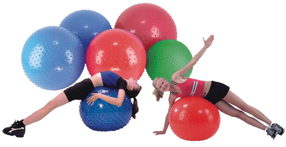 Cando Inflatable Exercise Ball, 34", Blue