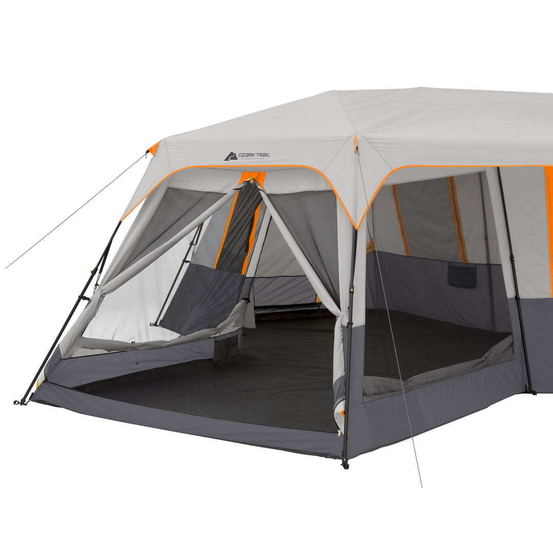 Ozark Trail 20' X 18' 12-Person 3-Room Instant Cabin Tent with Screen Room, 56.5 Lbs