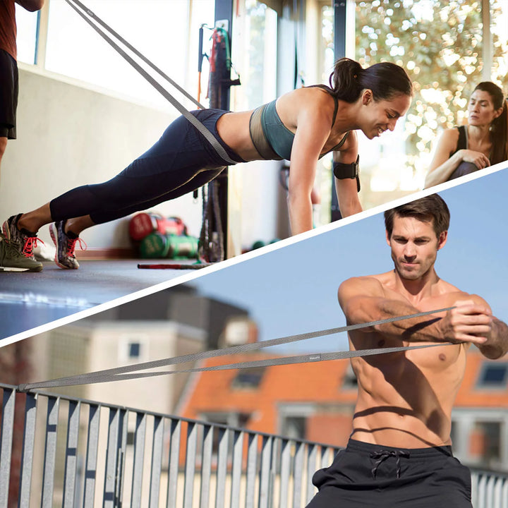 Long Resistance Bands, Weluvfit Workout Bands Resistance for Women and Men, Fitness Loop Booty Stretch Exercise Bands for Full Body Workout & Weight Training, Pull up Assistance Bands for Home Gym