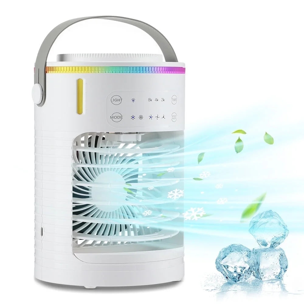 Latiable Portable Air Conditioner with Humidifier, White