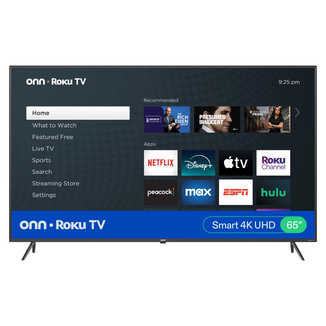 Onn 65” Class 4K UHD (2160P) LED Roku Smart Television HDR (100012587)