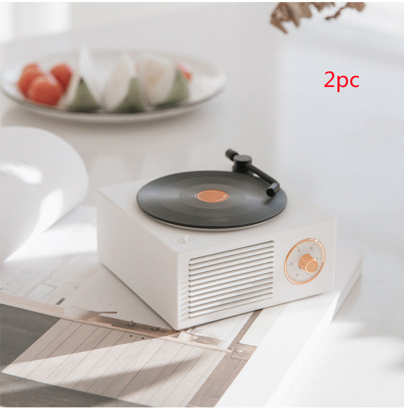 Wireless mini portable retro phonograph bluetooth speaker