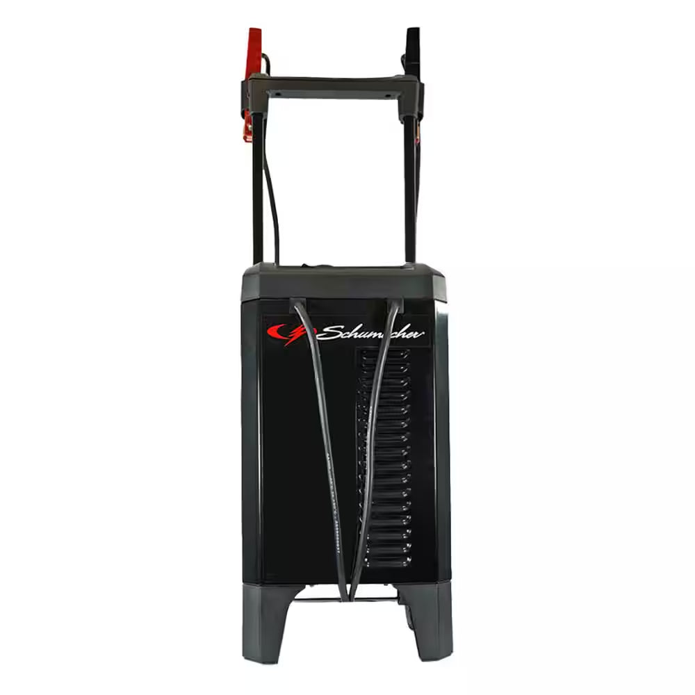 Automotive 12 Volt 150 Amp Fully Automatic Wheeled Battery Charger and Engine Starter with 20 Amp Boost