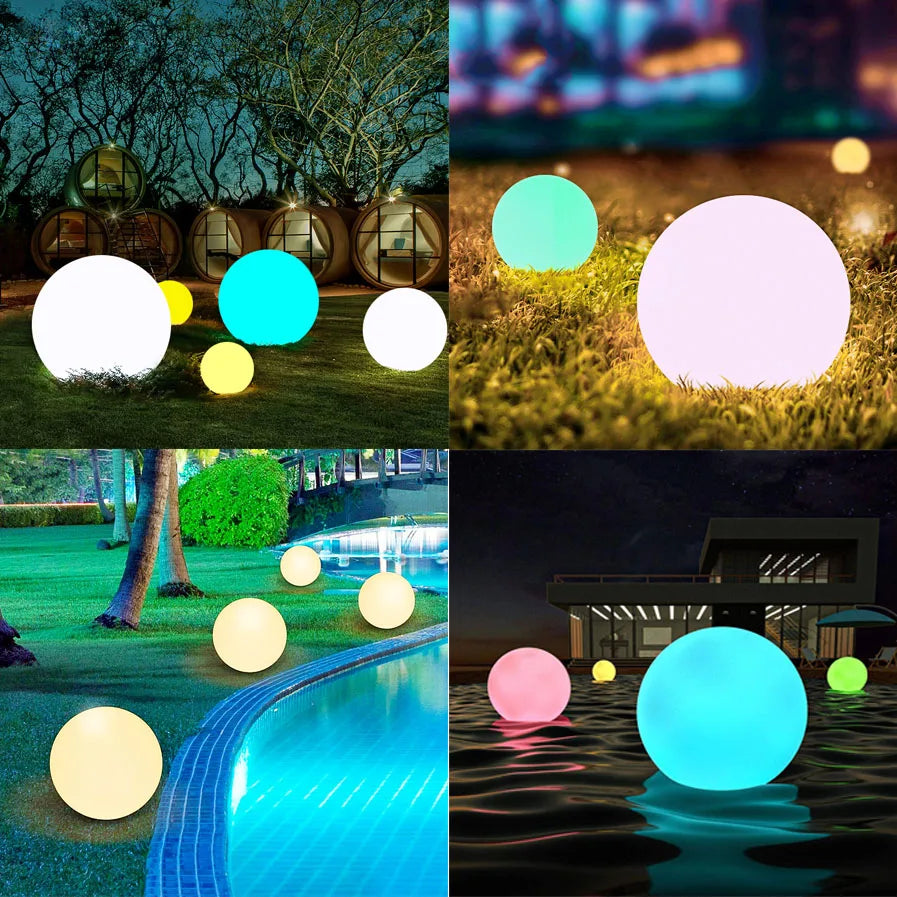 LED Garden Ball Light - Waterproof & Colorful