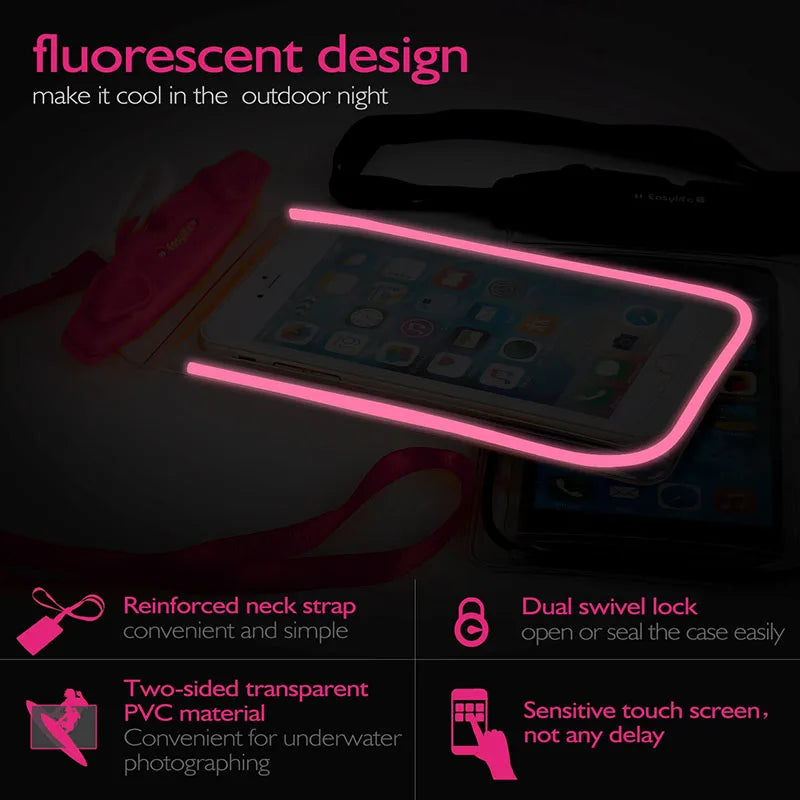 Waterproof Phone Pouch Bag 6 inch