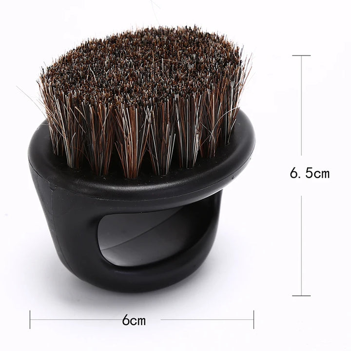 Men's Beard Brush Finger Holder Shaving Brush Barber Haircut Cleaning Tool