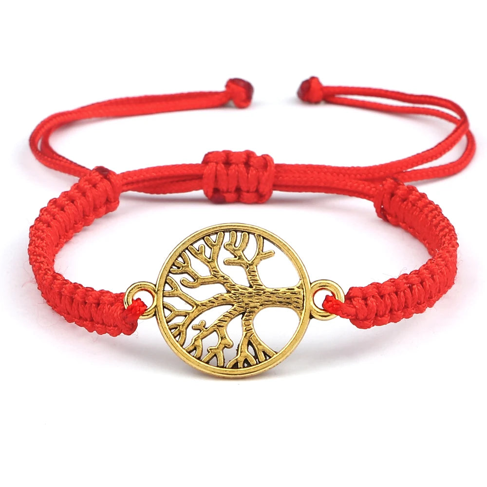 Handmade Braid Rope Bracelets Tree of Life Adjustable  Bracelets for Women Men Gift Wrist Bangle Charm Friendship Prayer Jewelry