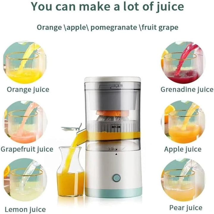 Portable Electric Citrus Juicer - USB Charging, Fresh & Seedless Juice - BPA-Free Material