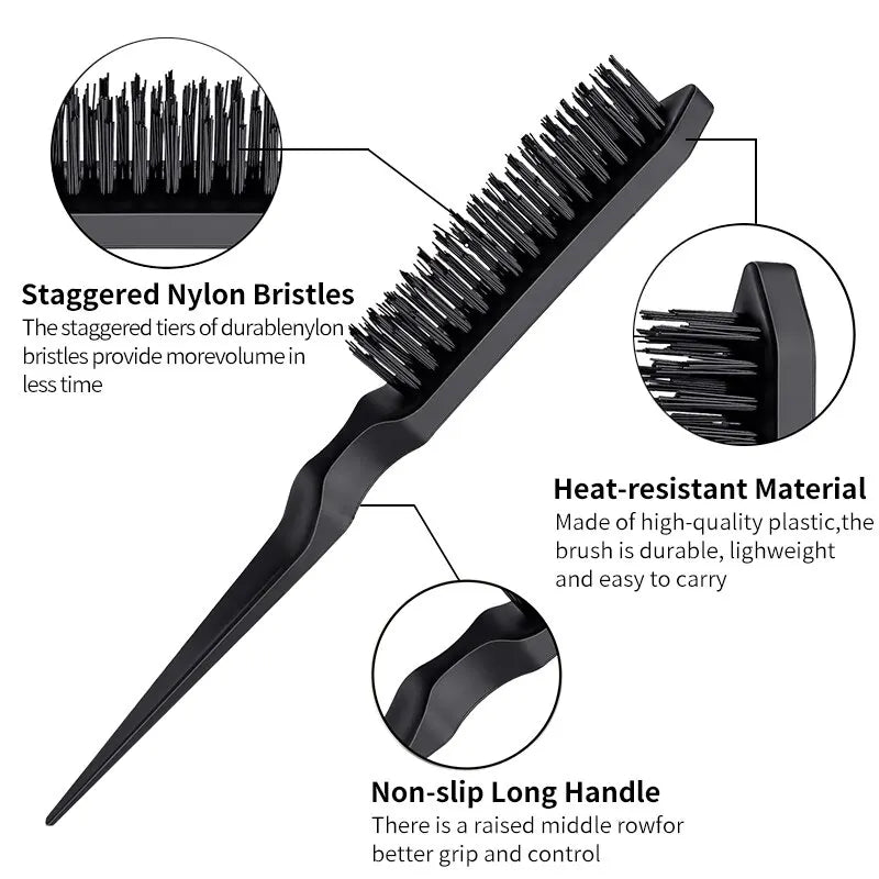 3pc Hair Styling Comb Set - Versatile Double Headed Design