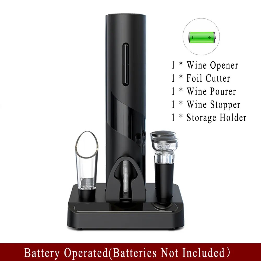 Viboelos Rechargeable Electric Wine Opener Set - Effortlessly Open 100 Bottles on One Charge!