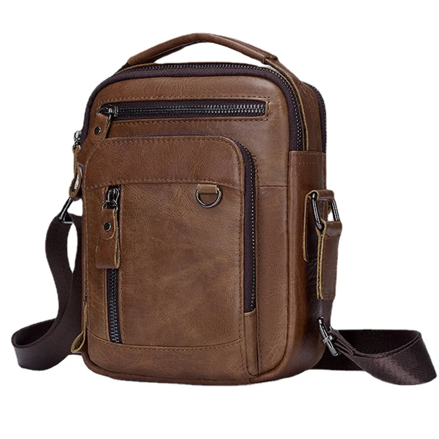 Genuine Leather Men's Messenger Bag