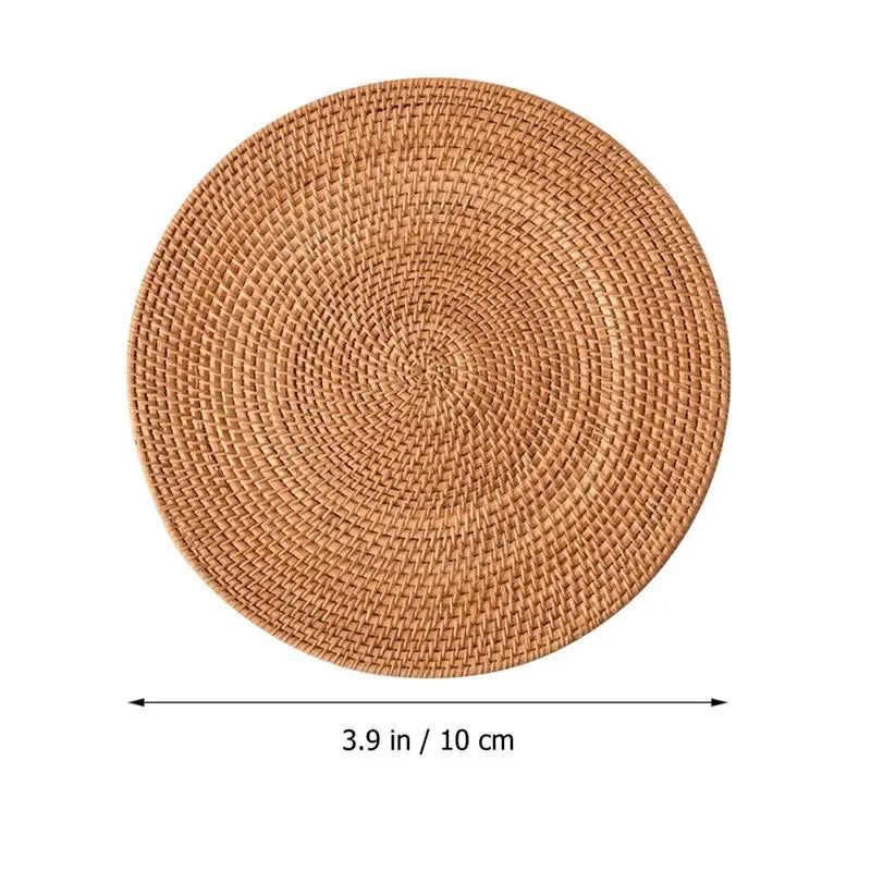 Stylish Rattan Coasters - Durable, Insulating, and Perfect for Any Occasion!