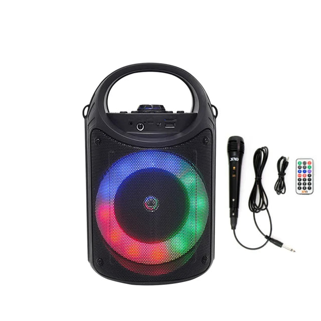 Powerful 30W Bluetooth Speaker with Wireless Microphone - Outdoor Party Karaoke Subwoofer