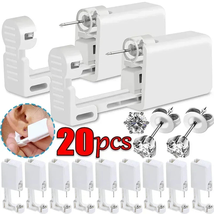 20pcs Disposable Safety Ear Piercing Gun Kit