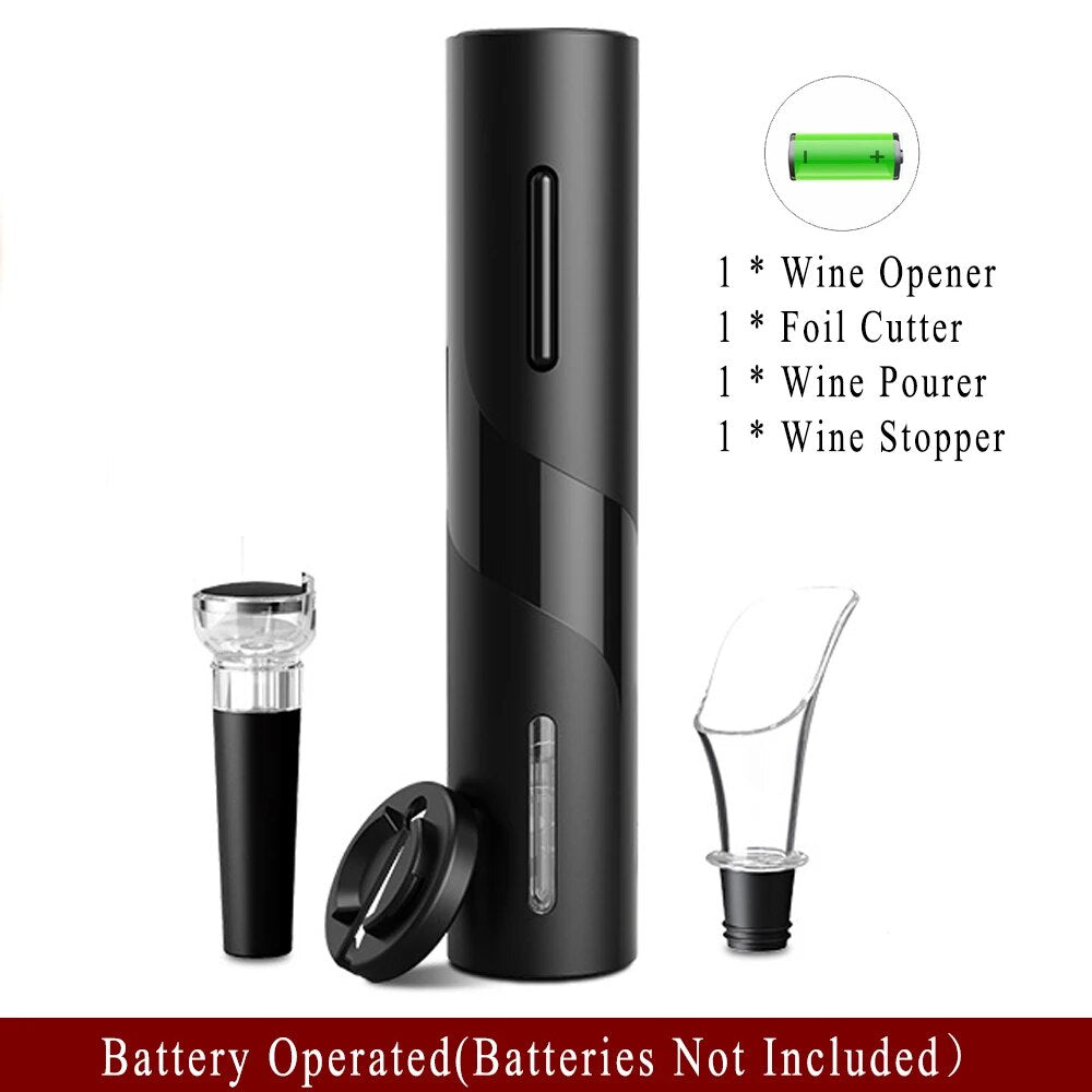 Viboelos Rechargeable Electric Wine Opener Set - Effortlessly Open 100 Bottles on One Charge!