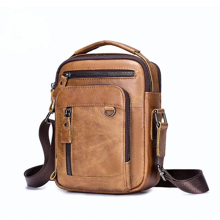 Genuine Leather Men's Messenger Bag