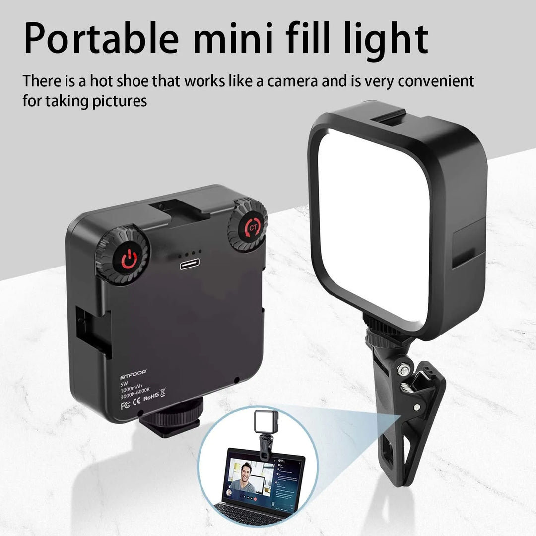 Portable LED Clip Video Light