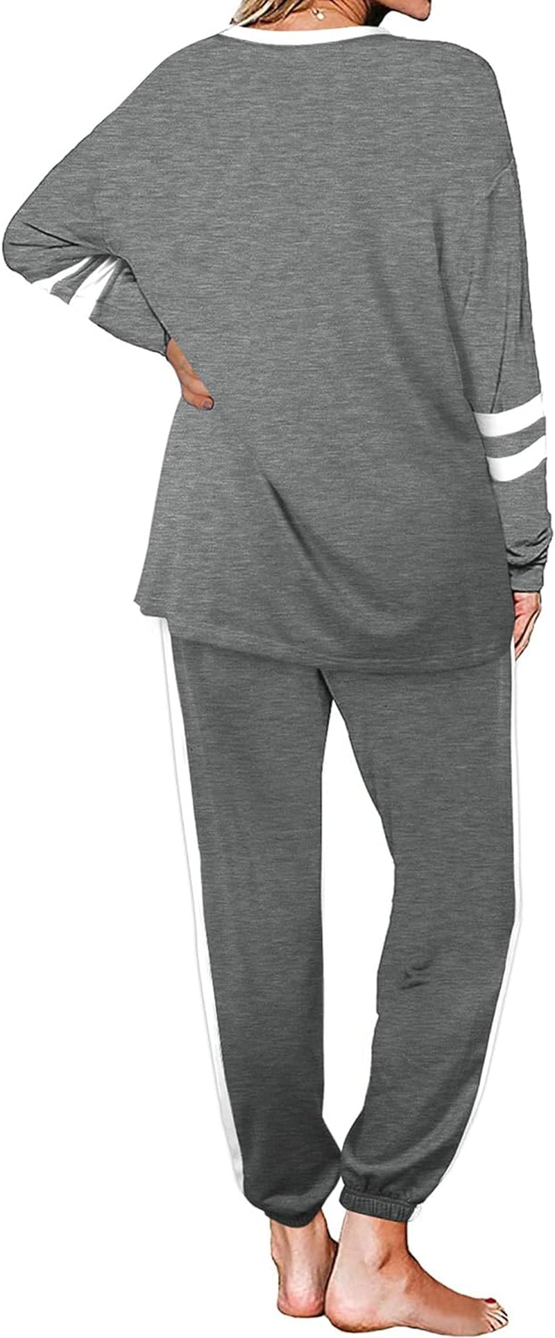 Sweatsuit for Women 2 Piece Outfits for Womens Crewneck Sweatshirts Pullover