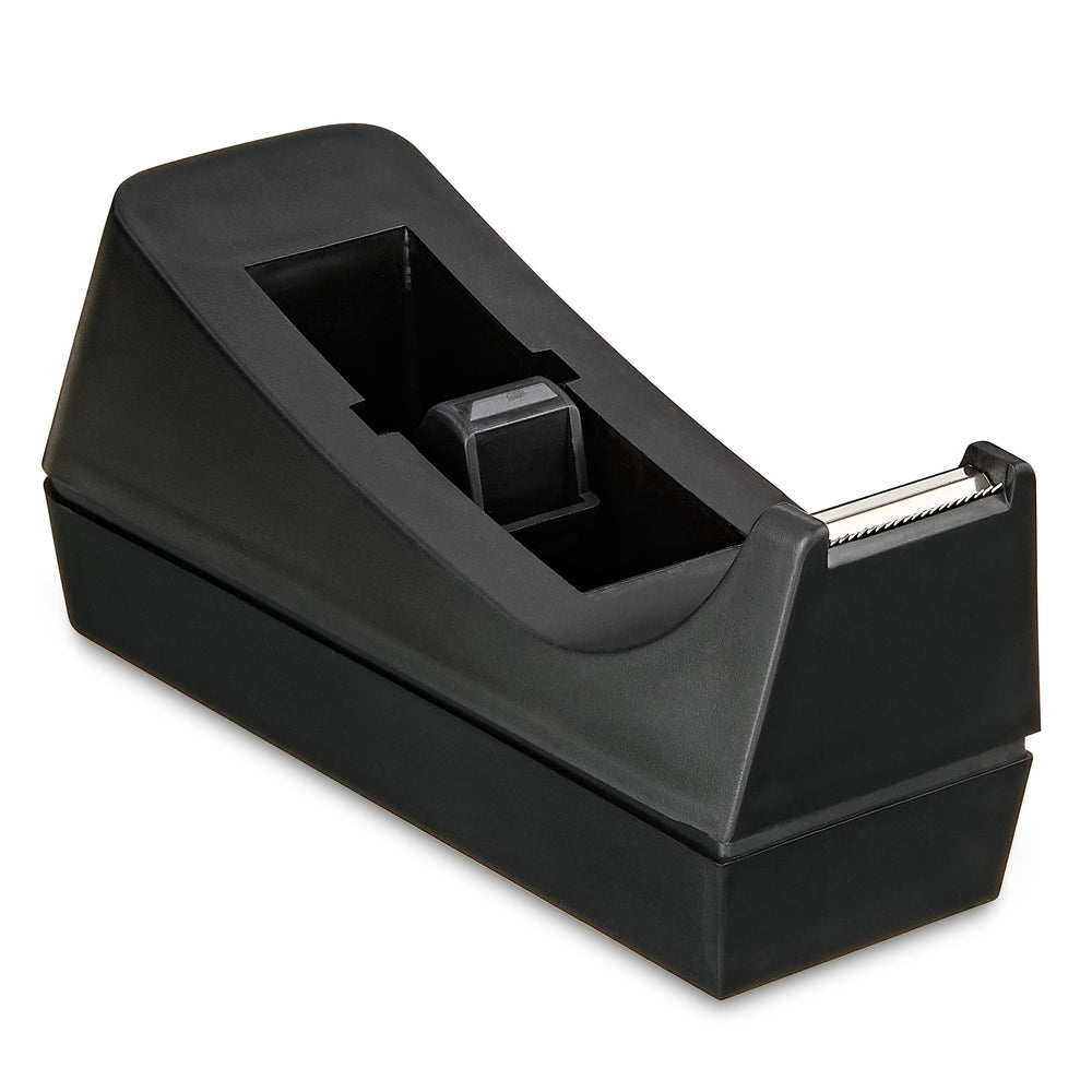 Desktop Manual Tape Dispenser for 1 in Core, Black