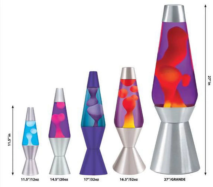 Lava the Original 14.5" Pink Wax with Purple Liquid Lava Lamp