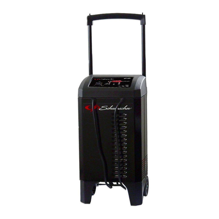 Automotive 12 Volt 150 Amp Fully Automatic Wheeled Battery Charger and Engine Starter with 20 Amp Boost