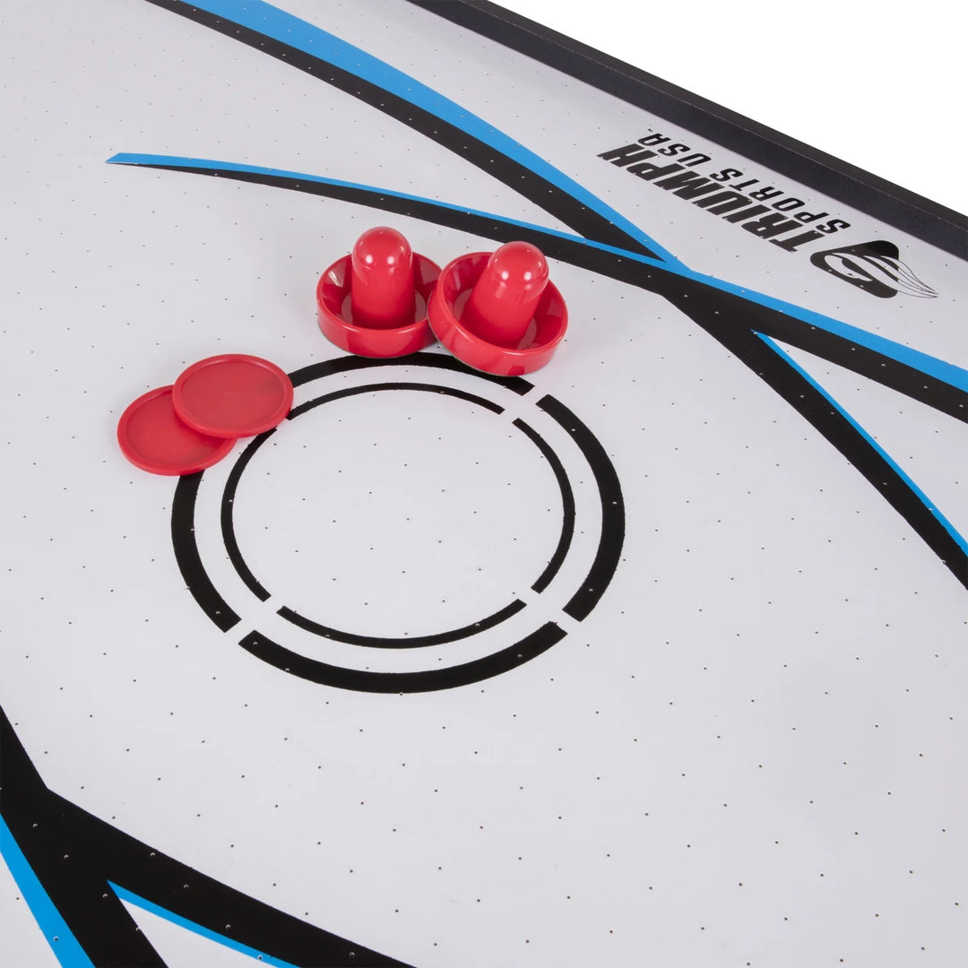 Triumph 72" 4 in 1 Multi-Game Swivel Table with Air-Powered Hockey, Table Tennis, Billiards, and Launch Football