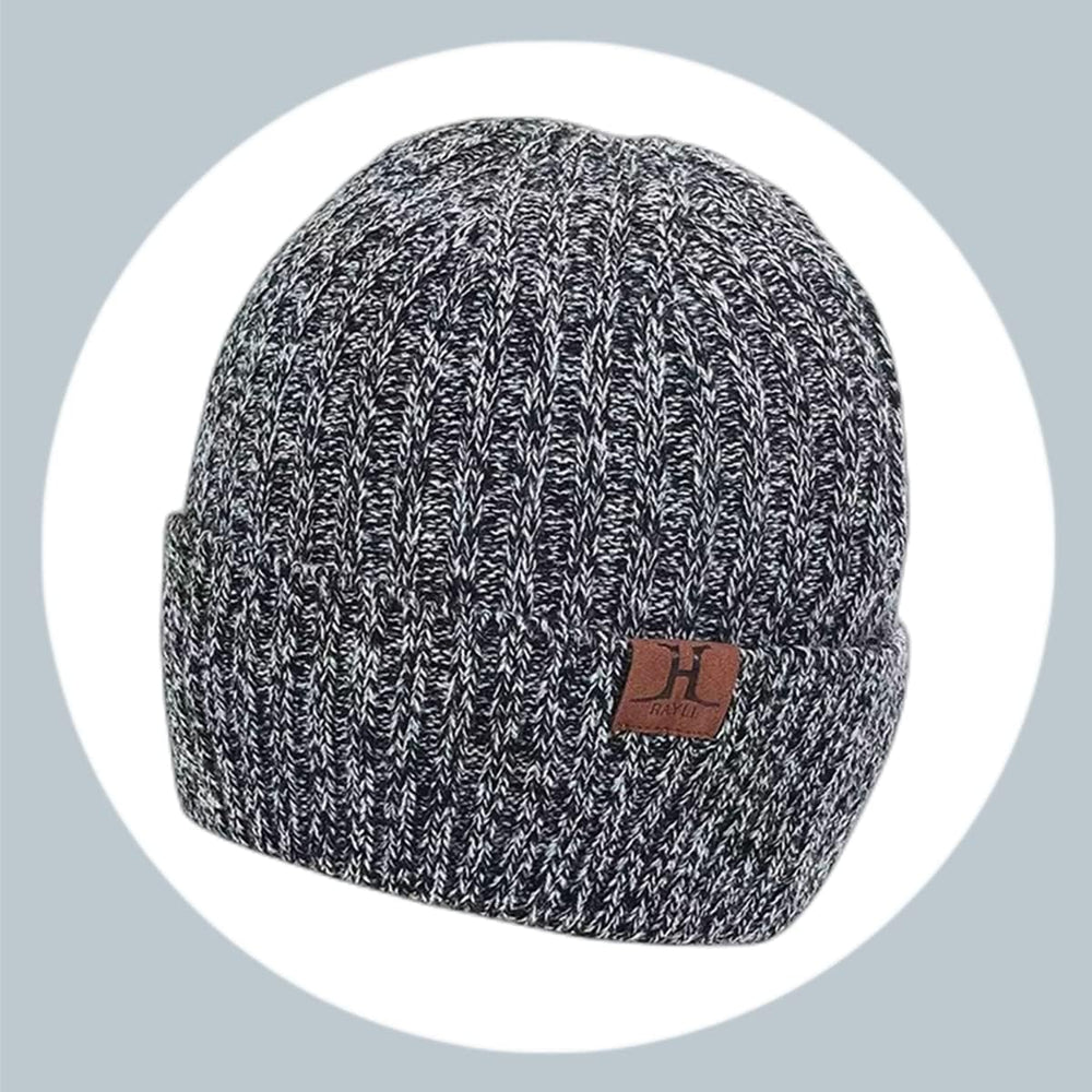 3PCS in 1 Winter Warm Knit Beanie Hat+Long Scarf+Touchscreen Gloves Set with Knit Fleece Lined for Men