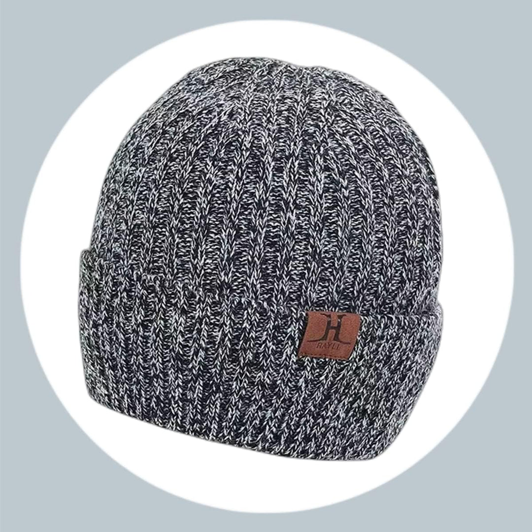 3PCS in 1 Winter Warm Knit Beanie Hat+Long Scarf+Touchscreen Gloves Set with Knit Fleece Lined for Men