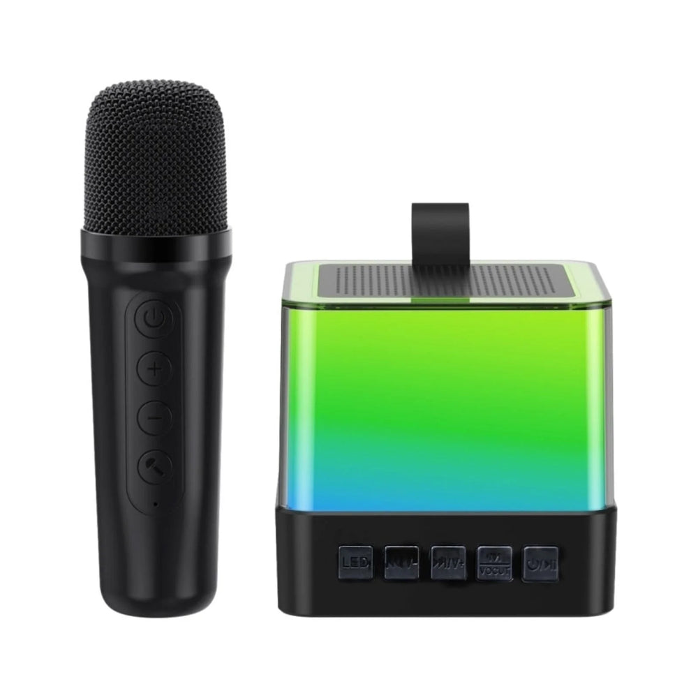 Karaoke Machine with 1 Wireless Microphone, Portable  with HD Sound PA System Support Vocal Cut, USB, SD, AUX Input for Party, Meeting