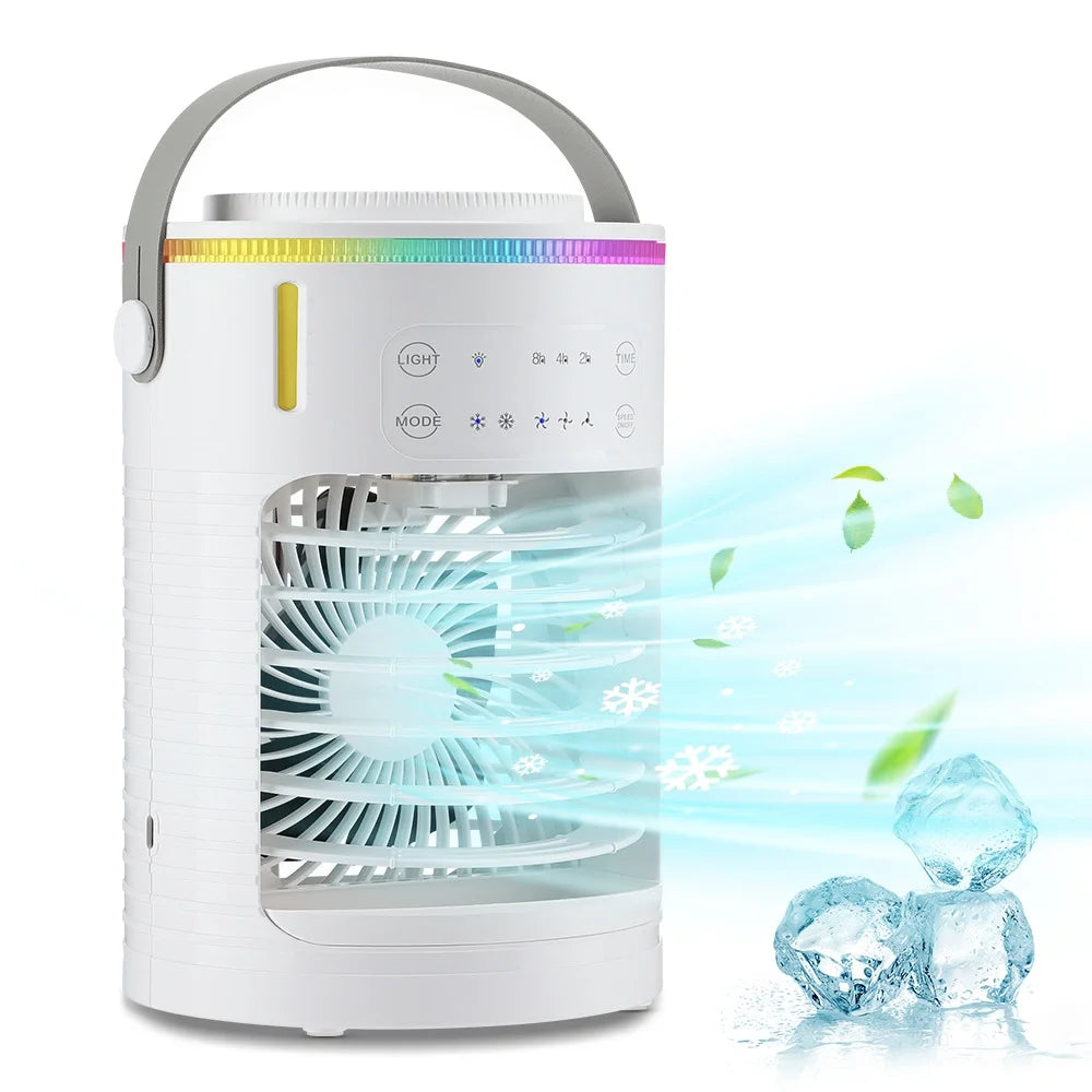 Latiable Portable Air Conditioner with Humidifier, White