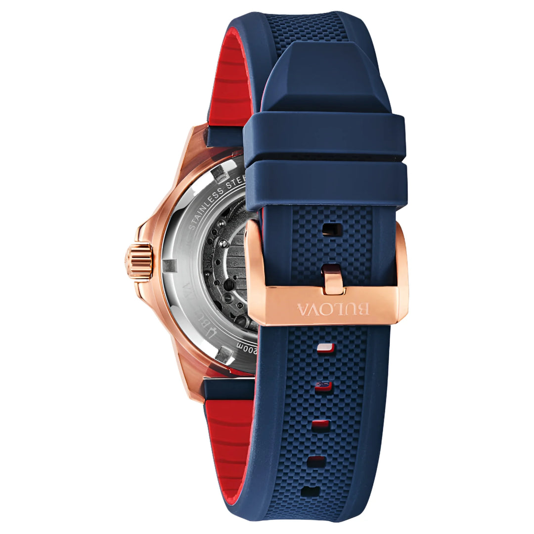Bulova Marine Star Automatic Blue Dial Men'S Watch 98A227