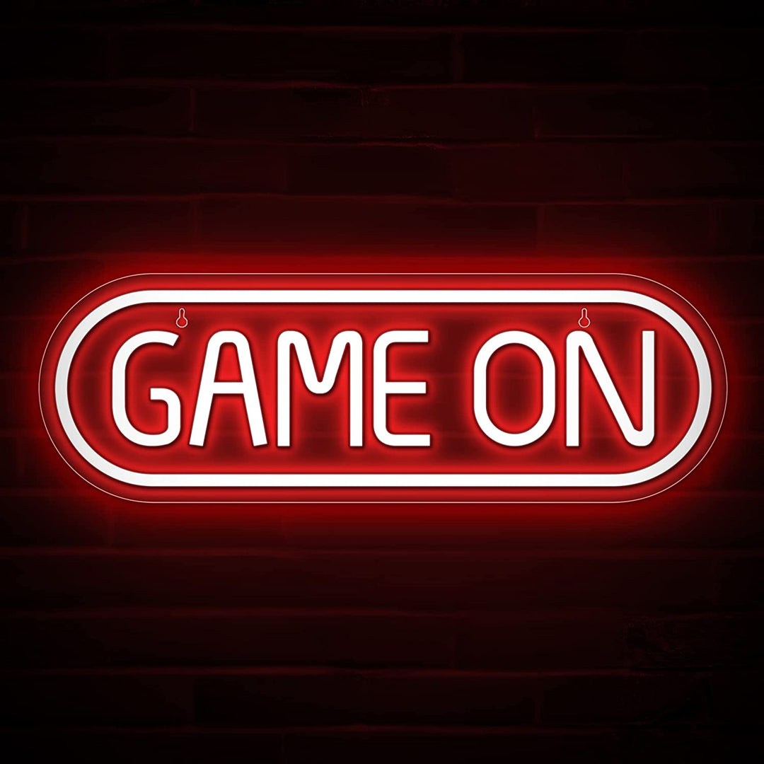 Game Controller Neon Signs – Gamepad/Game Remote Neon Sign for Video/Pc Gamer, Teen Boys' Gift - Game Zone LED Signs for Wall, Bedroom, Game Room Decor - Cool Gaming Console Neon Light