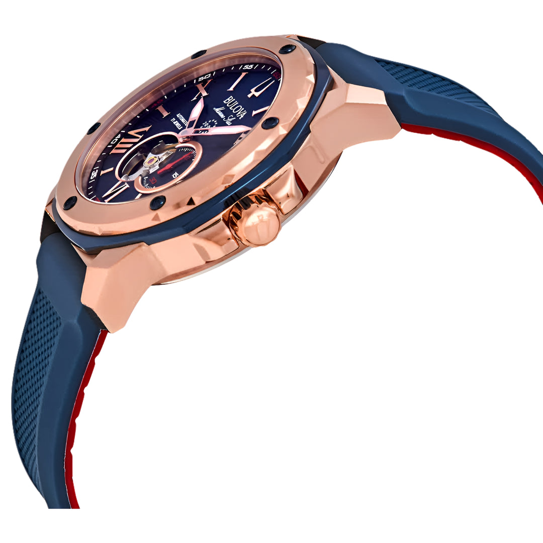 Bulova Marine Star Automatic Blue Dial Men'S Watch 98A227