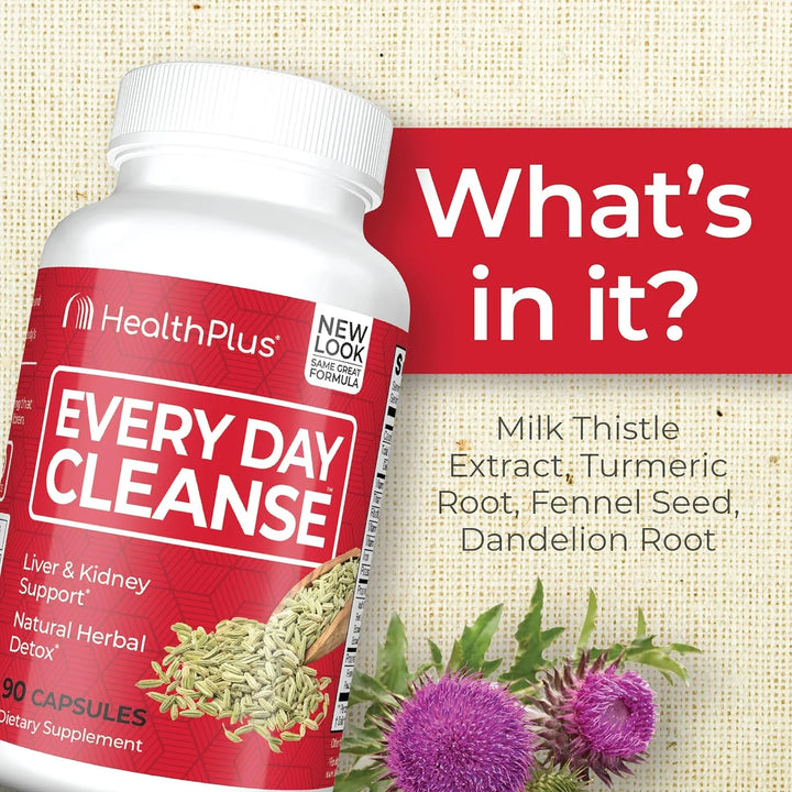 Every Day Cleanse Health Supplement, 90 Capsules, 30 Servings