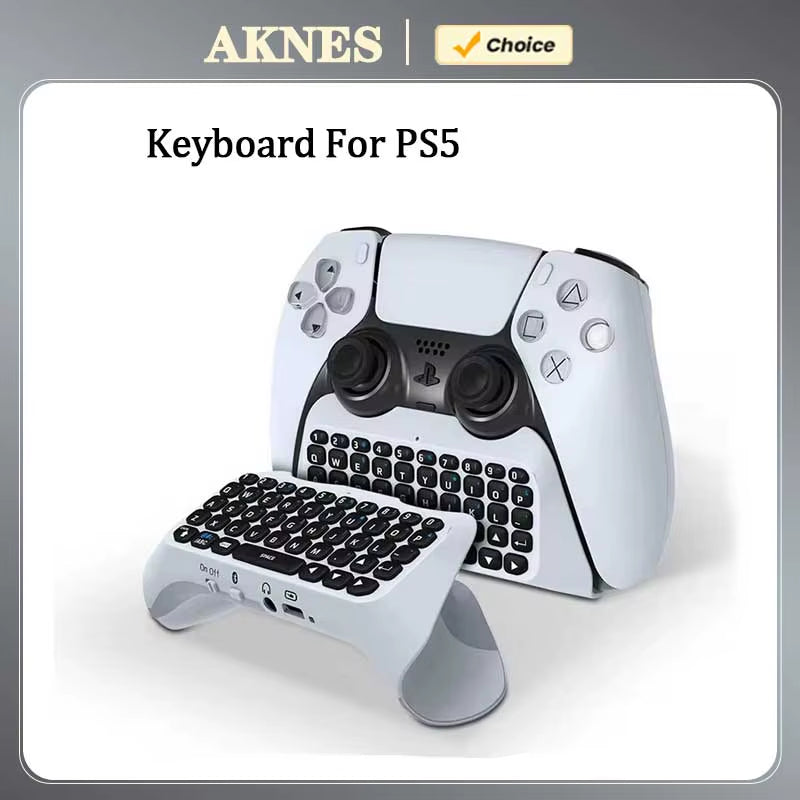 Wireless Keyboard for PS5 Controller Handle Bluetooth External Keyboard for Playstation5 Chat pad Bluetooth Keyboard